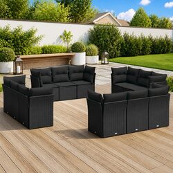 Ideal 12-Piece Sofa Set for Outdoor Gatherings