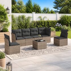 Versatile 7 Piece Garden Sofa Set for Outdoor Comfort