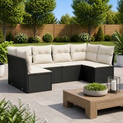 Practical 6-Piece Garden Sofa for Your Patio