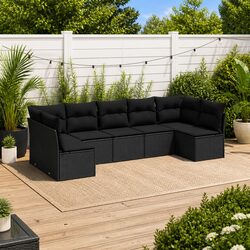 Practical 7 Piece Garden Sofa Set for Any Outdoor Area