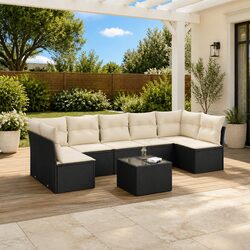 Practical 8-Piece Garden Sofa Set for Your Patio Needs