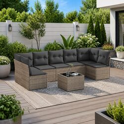 Versatile 8 Piece Garden Sofa Set for Outdoor Use