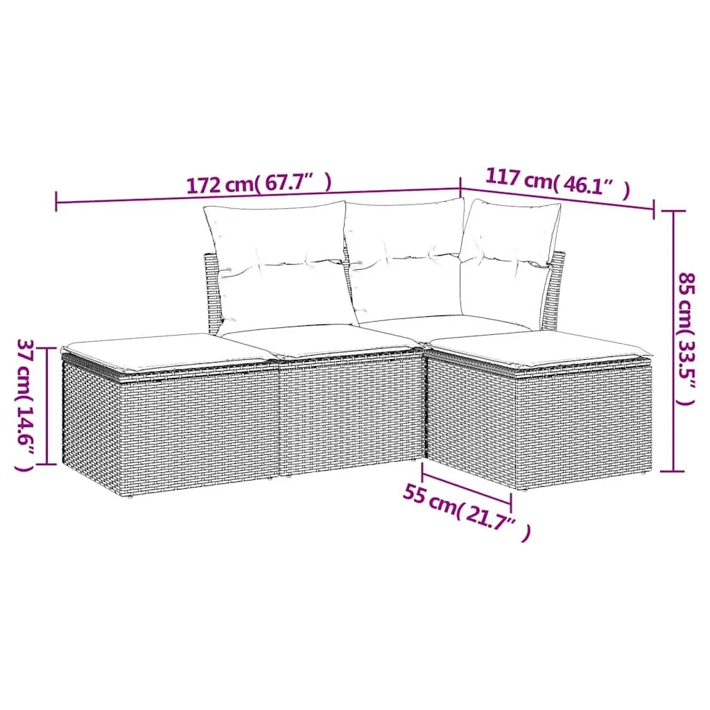 Garden Sofa Set for Outdoor Comfort