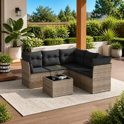 Practical 6 Piece Garden Sofa Set for Your Patio
