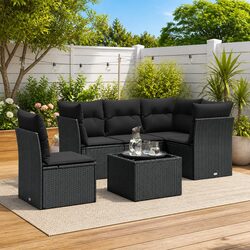 Practical 6 Piece Sofa Set for Patio or Terrace Use
