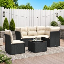 Black Garden Sofa Set for Outdoor Living