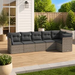 6 Piece Garden Sofa Set for Patio and Outdoor Relaxation