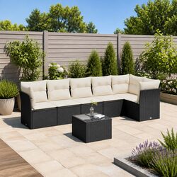 Versatile 7 Piece Outdoor Sofa Set with Cushions
