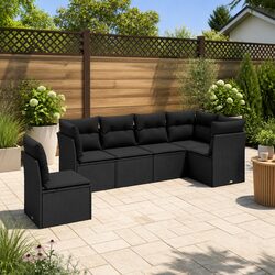 Versatile 6-Piece Garden Sofa Set for Outdoor Use