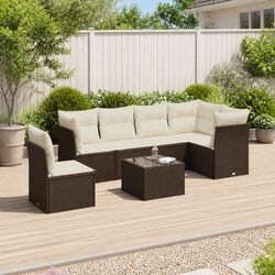 Versatile 7 Piece Garden Sofa Set for Outdoor Use