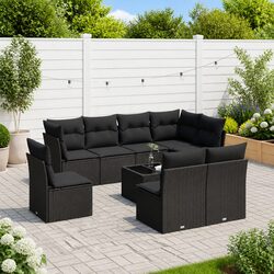 Practical 9 Piece Garden Sofa Set for Your Patio Needs