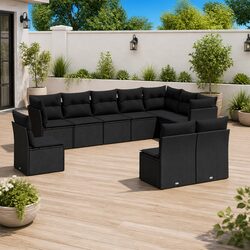 10-Piece Garden Sofa Set for Outdoor Relaxation