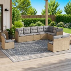 Versatile 10 Piece Garden Sofa Set for Your Home