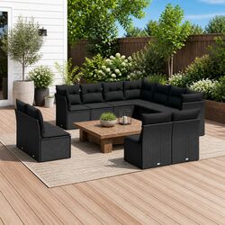 Practical 11 Piece Modular Sofa Set for Outdoor Living