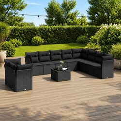 Versatile 11-Piece Modular Outdoor Sofa Set