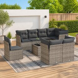 9 Piece Outdoor Sofa Set Designed for Everyday Use
