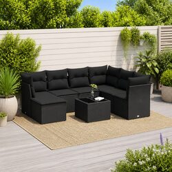 Practical 8 Piece Outdoor Furniture Sofa Set