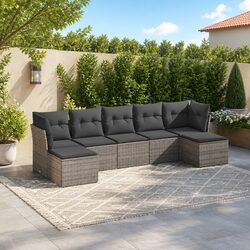 Practical 7 Piece Sofa Set for Outdoor Entertaining
