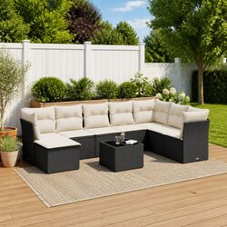 Functional 9-Piece Garden Sofa Set for Your Outdoor Living