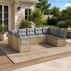 Versatile 9 Piece Sofa Set for Your Outdoor Needs