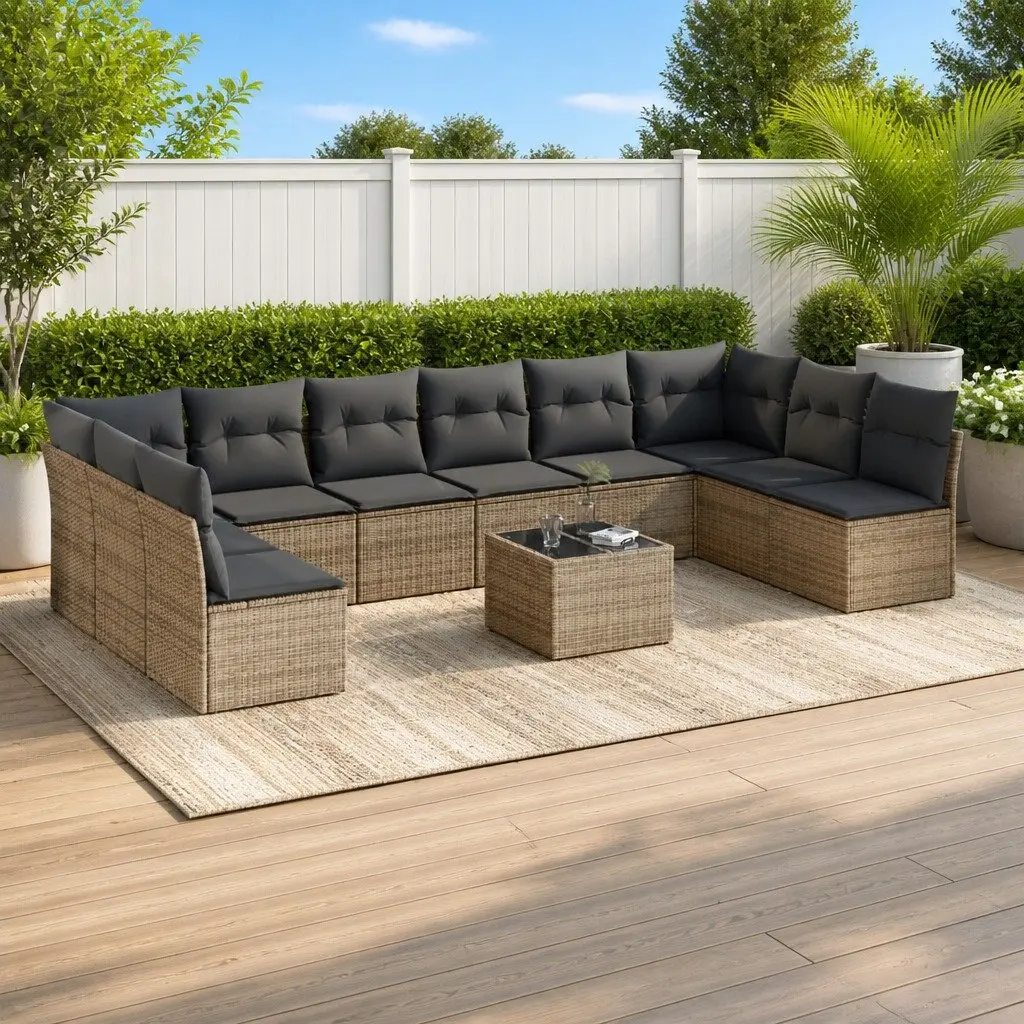 Modular 11-Piece Garden Sofa Set