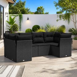 Practical Outdoor Sofa Set 6 Piece for Entertaining
