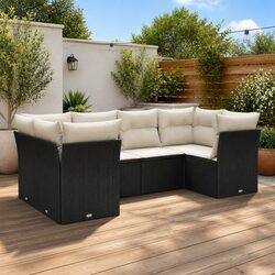 Versatile 6 Piece Sofa Set Perfect for Patios and Gardens