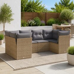 Practical 6-Piece Outdoor Sofa Set for Cozy Gatherings