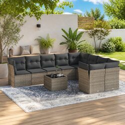Versatile 10-Piece Garden Sofa Set for Various Spaces