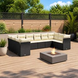 Practical 10-Piece Garden Sofa Set for Any Outdoor Area