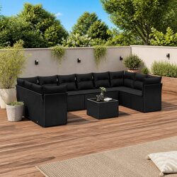 Practical 11 Piece Outdoor Garden Sofa Set for Any Space