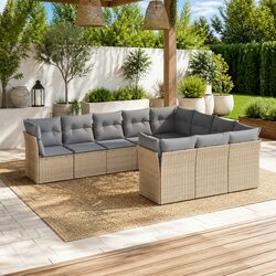 Versatile 10-Piece Outdoor Sofa Set for Your Home