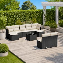 Practical 10-Piece Garden Sofa Set for Any Outdoor Area