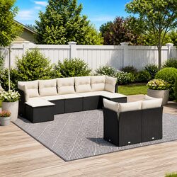 Practical 9-Piece Garden Sofa Set for Outdoor Use