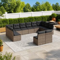 Versatile 12-Piece Garden Sofa for Any Outdoor Space