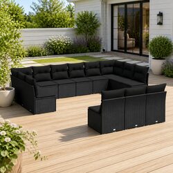 Practical 13 Piece Garden Sofa Set for Any Outdoor Space