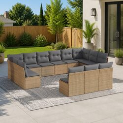 Practical 13 Piece Garden Sofa Set for Any Outdoor Area