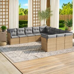 Versatile 11 Piece Garden Sofa Set for Your Patio