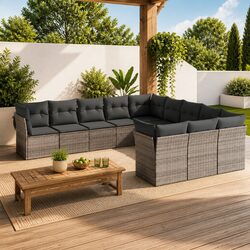 Perfect Addition for Your Patio: 11-Piece Sofa Set