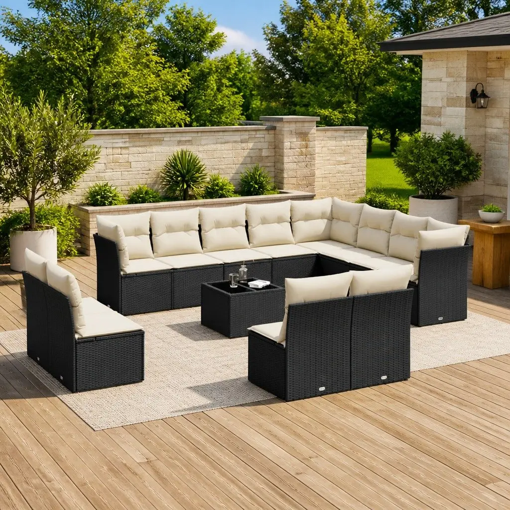 13 Piece Garden Sofa Set for Outdoor Use