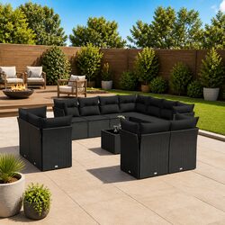 Practical 12 Piece Outdoor Sofa Set for Any Space