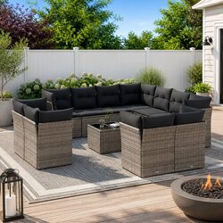 Versatile 12-Piece Garden Sofa Set for Your Outdoor Living Space