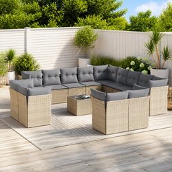 Practical 14 Piece Garden Sofa Set for Outdoor Living