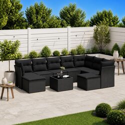10 Piece Garden Sofa Set for Practical Outdoor Use