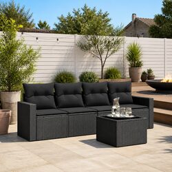 Practical 5 Piece Garden Sofa Set for Any Outdoor Area