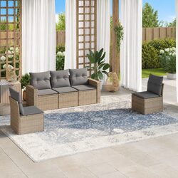5 Piece Modular Patio Sofa Set for Outdoor Relaxation