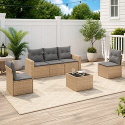 Practical 6-Piece Garden Sofa Set for Your Outdoor Area