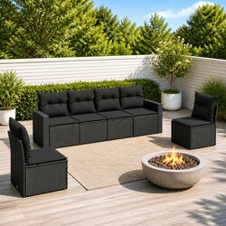 Practical 6 Piece Garden Sofa Set for All Occasions