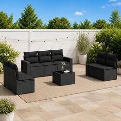 Functional 8-Piece Garden Sofa Set for Patio Gatherings
