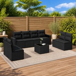Practical 9-Piece Sofa Set for Various Outdoor Spaces